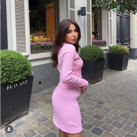 Zara gold button knit skirt - Picture 8 of 10